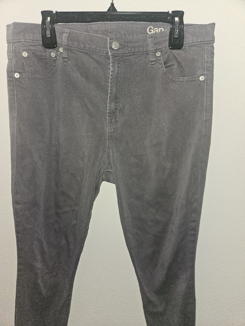 Gap Womans True Skinny High Rise Gray Pants Size 33R - Picture 5 of 12